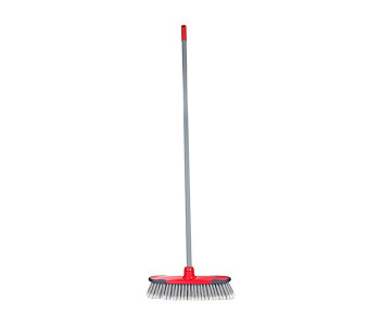 Royalford RF8832 One Click Series Floor Broom With Stick - Grey & Red in UAE