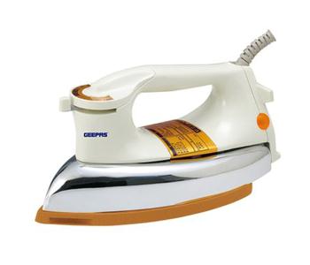 Express Delivery - Geepas GDI2771 Dry Iron with Non-Stick Teflon Coated Plate - Beige - ID 580