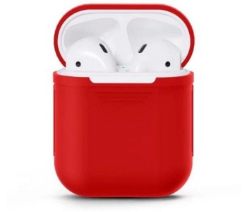 Headphone Pouch Case For AirPods HP2RW Red And White in UAE