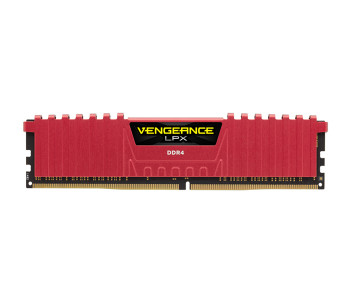Corsair CMK8GX4M1A2400C16R Vengeance LPX 8GB DDR4 DRAM 2400MHz C16 Memory Kit - Red in OMAN