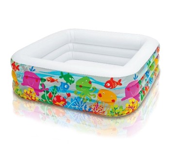 Express Delivery - Intex ZX-57471 159 x 159 x 50CM Aquarium Pool - ID 17636