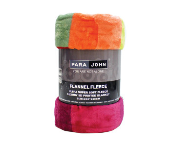 Para John PJBL7525 Ultra Super Soft Fleece 3D Printed Blanket - 200 X 230 CM in UAE