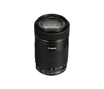 Canon AF IS STM 55-250mm F/4-5.6 IS STM Lens For DSLR Camera - Black in UAE