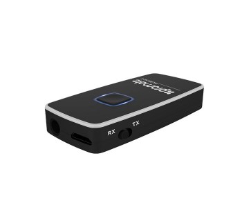 Promate Blusonic-2 2-in-1 Bluetooth Wireless Audio Transmitter And Receiver, Black in UAE