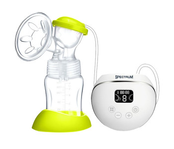 Express Delivery - Spectrum N16322678A Spectrum Rechargeable Breast Pump - White & Green - ID 29035