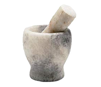 RoyalFord RF7292 Marble Grinding Bowl - Grey in UAE