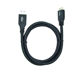 Express Delivery - Trands TR-CA258 USB 3.0 A Male to Micro B Male Cable - Black - ID 27628