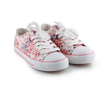 Okko Flower Pattern Sneaker For Girls Eu-37 - Pink in UAE