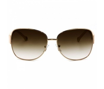 Carolina Herrera SHE02008FE Round Beige Frame & Gradent Brown Mirrored Sunglasses For Women in OMAN