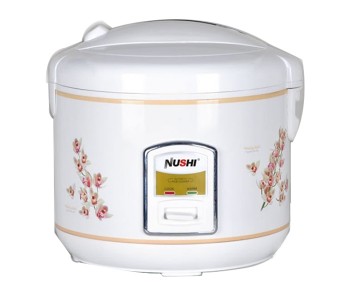 Nushi NS-5005 1.8 Litre Deluxe Rice Cooker With Steamer - White in UAE