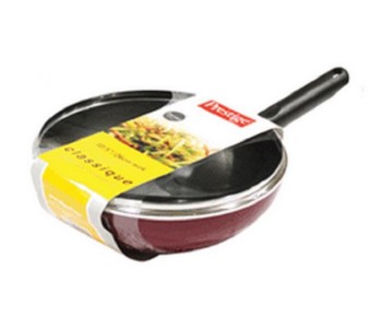 Prestige PR20980 30CM Classique Covered Wok Pan With Glass Lid - Red in UAE