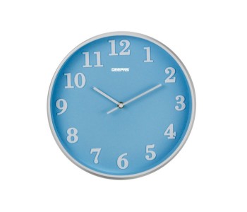 Geepas GWC26014 Wall Clock 3D Dial Sky Blue in UAE