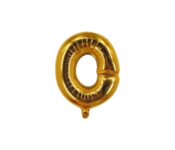 Express Delivery - Party Time O-G-803409 Letter O 16 Inch Foil Balloon Gold - ID 19659