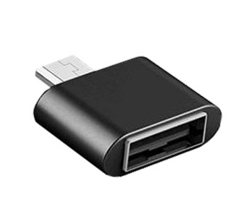 Express Delivery - Zooni Plug & Play Micro USB 2.0 OTG Connector For Android Phones - Black - ID 35322