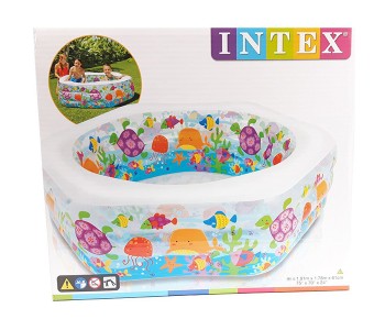 Express Delivery - Intex ZX-56493 191 x 178 x 61CM Ocean Reaf Inflatable Pool - ID 16395