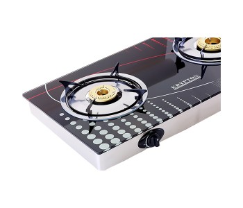 New Arrivals For Krypton KNGC6014 Double Burner Gas Stove with Glass Top - ID 17816