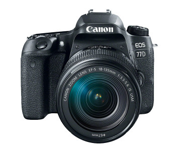 Canon EOS 77D EF-S 24.2 MP DSLR Camera With 18-135mm USM Lens - Black in UAE