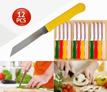 Stainless Steel Knives Set 12-Piece Multicolor in UAE