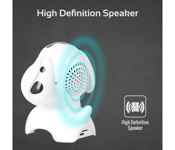 Express Delivery - Promate Snowy Multi-Function Wireless Stereo Speaker with HD Sound - White - ID 10986