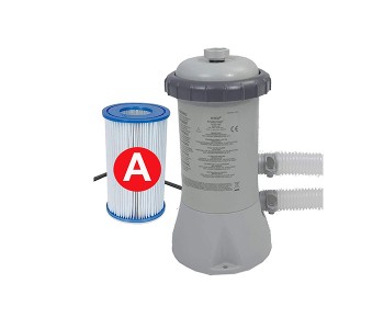 New Arrivals For Intex ZX-28604-58604 530 GPH Cartridge Filter Pump - Grey - ID 16198