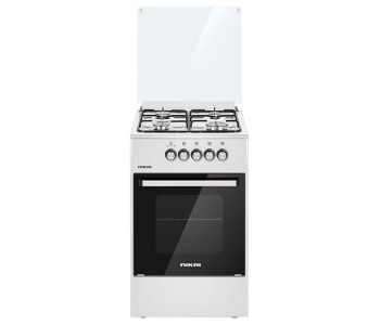 Nikai U2110N5 Free Standing 4 Gas Burner Black And White in OMAN