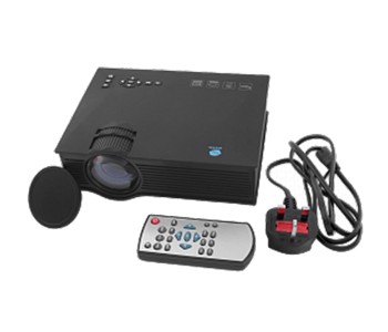 Express Delivery - BSNL A46 1200 Lumens LED Projector with Remote Control, Black - ID 13443