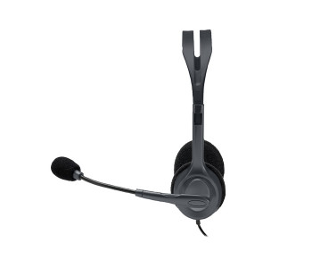 Express Delivery - Logitech 981-000593 H111 Single Jack Stereo Headset - Black - ID 33568