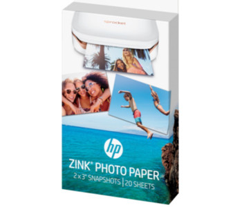 HP 2LY74A Zink Photo Paper 20 Sheet White in UAE