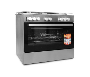 Geepas GCR9077FTCST 5 Burner Freestanding Full Safety Gas Cooking Range with Cooling Fan Front View - ID 13948