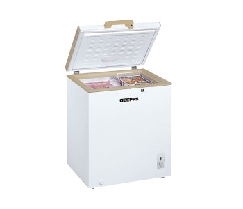 Express Delivery - Geepas GCF1706WAH 170 Litre Chest Freezer with Food Basket - White - ID 31997