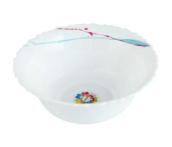 Royalford RF8877 5-inch Opal Ware Round Soup Bowl With Artflower Design in UAE