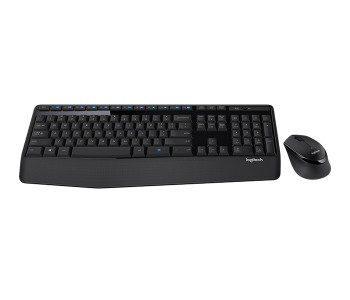 Logitech 920-010068 MK345 Combo Wireless English Arabic Keyboard & Mouse Set - Black in UAE