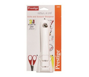 Prestige PR42405 2 In 1 Knife & Scissors Sharpener - White in UAE