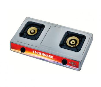 Olsenmark OMK2190 Stainless Steel Double Burner Gas Stove in UAE