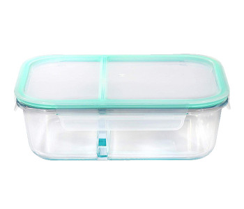 Royalford RF8816 1 Litre Air Tight Food Container - Clear & Turquoise in UAE