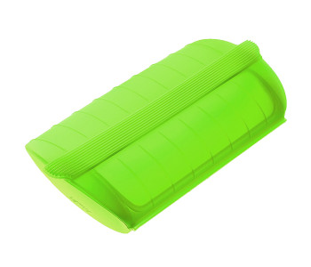 Home Silicone Steam Case With Tray - Green in KSA