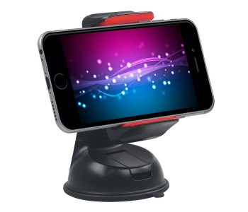 Promate Mount-2 Car Mount Holder For Smartphone And GPS - Red in KSA