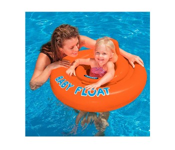 Express Delivery - Intex ZX-56588 Swimming Pool Baby Float - Orange - ID 16418