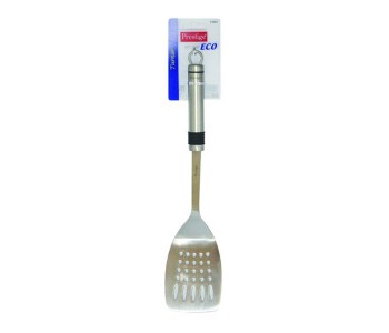 Prestige PR55804 22CM Eco Stainless Steel Slotted Turner With RubberGrip, Silver in UAE