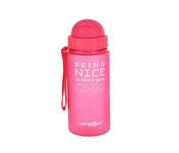 Express Delivery - Homeway HW-2701 500ml Adorable Trip Water Bottle - Pink - ID 28035