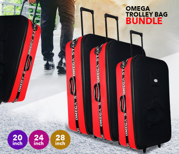 Omega 20 Inch Trolley Bag OTB-20i + Omega 24 Inch Trolley Bag OTB-24i + Omega 28 Inch Trolley Bag OTB-28i in UAE
