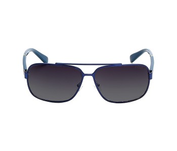 Guess GU6868 91B Rectangular Blue & Green Frame And Brown Gradient Mirrored Sunglasses For Unisex in OMAN