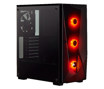 Corsair CC-9011166-WW Carbide Series SPEC-DELTA RGB Tempered Glass Mid-Tower ATX Gaming Case - Black in OMAN