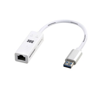 Promate Fastlink-E USB 3.0 Super Speed Ethernet Adapter, White in UAE