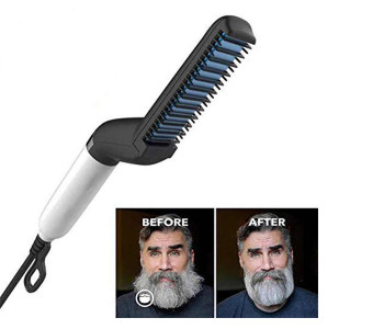 T&F 2 In 1 Electric Hair And Beard Straightener For Men in UAE