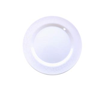 Express Delivery - Royalford RF4487 10-inch Melamine Ware Dinner Plate - White Pearl - ID 2481