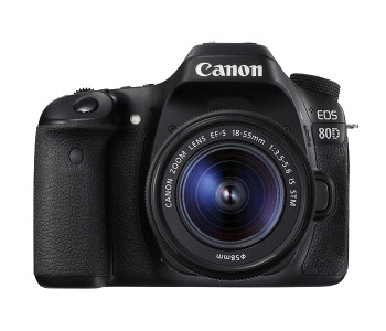 Canon EOS 80D 24.2 MP DSLR Camera With 18-55mm STM Lens - Black in UAE
