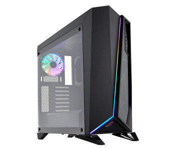 Corsair CC-9011140-WW Carbide Series SPEC-OMEGA RGB Mid-Tower Tempered Glass Gaming Case - Black in UAE