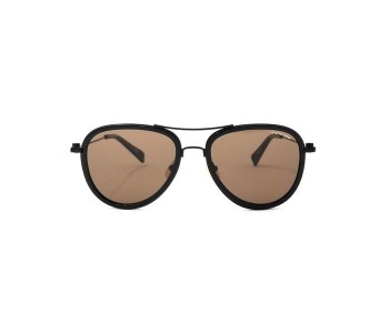 G-Star GS112S 001 Aviator Black Frame & Dark Brown Mirrored Sunglasses For Unisex in OMAN