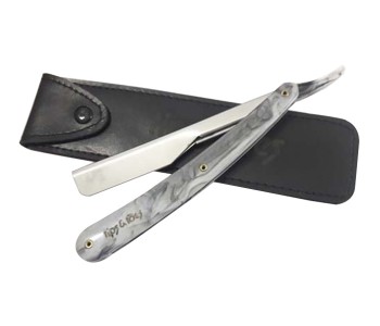 Tips & Toes TT-646 Stainless Steel Professional Straight Razor For Classic Shaving, Grey in UAE